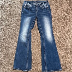 Miss Me Dark Blue Flare Jeans